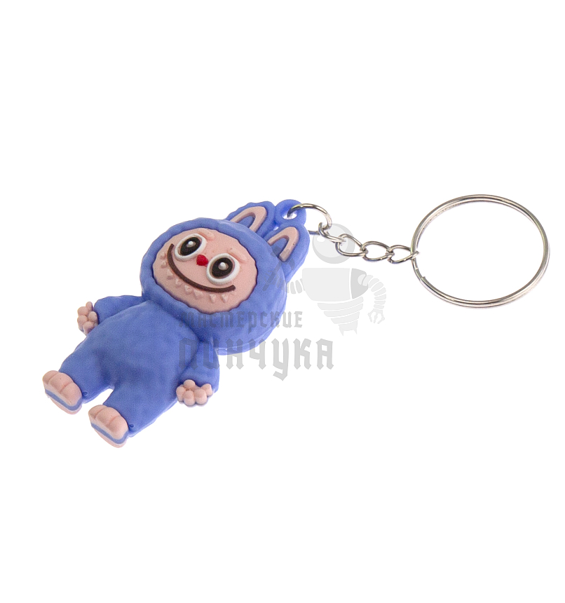 Брелок для ключей "LABUBU" цв. голубой