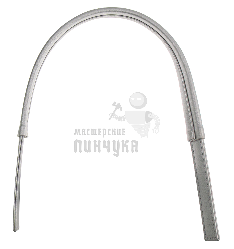 Ручка сумочная, плоская (1039), 65см, цв.серебро