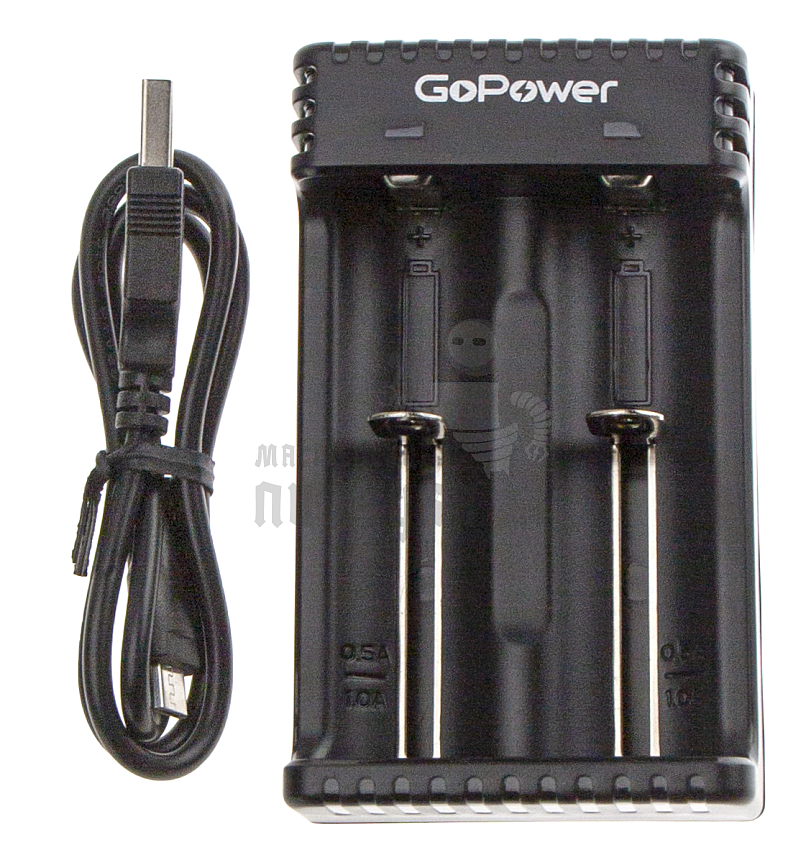 Зарядное устройство для аккумуляторов GoPower LiCharger 4 Ni-MH/Ni-Cd/Li-ion/IMR 2 слота (1/100)