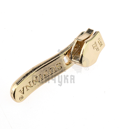 Бегунок сумочный Т7 "JX" декоративный №1 SUFINNA (0089), нейлон (спираль), цв.золото