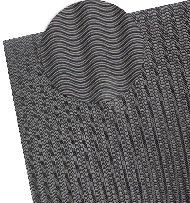 Проф. листовая PILIGRIM "Волна" 600*400*3мм черный твердость 75