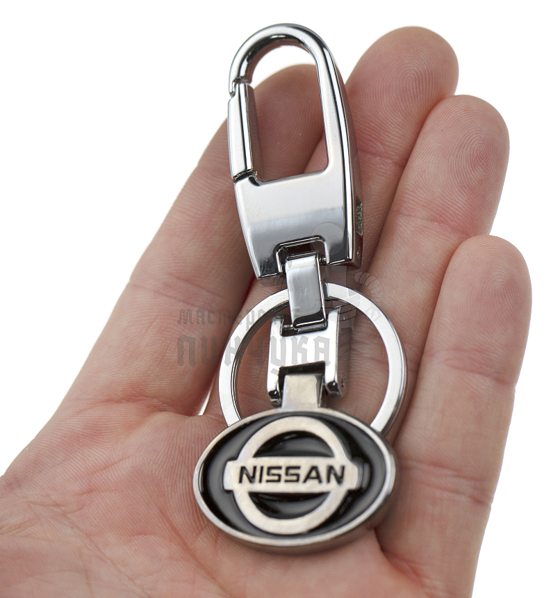 Авто карабин с кольцом для ключей NISSAN