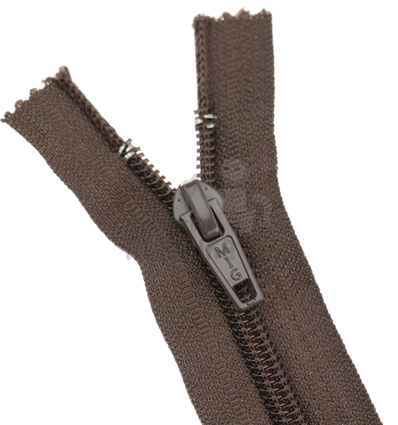 Молния 55см Коричневый