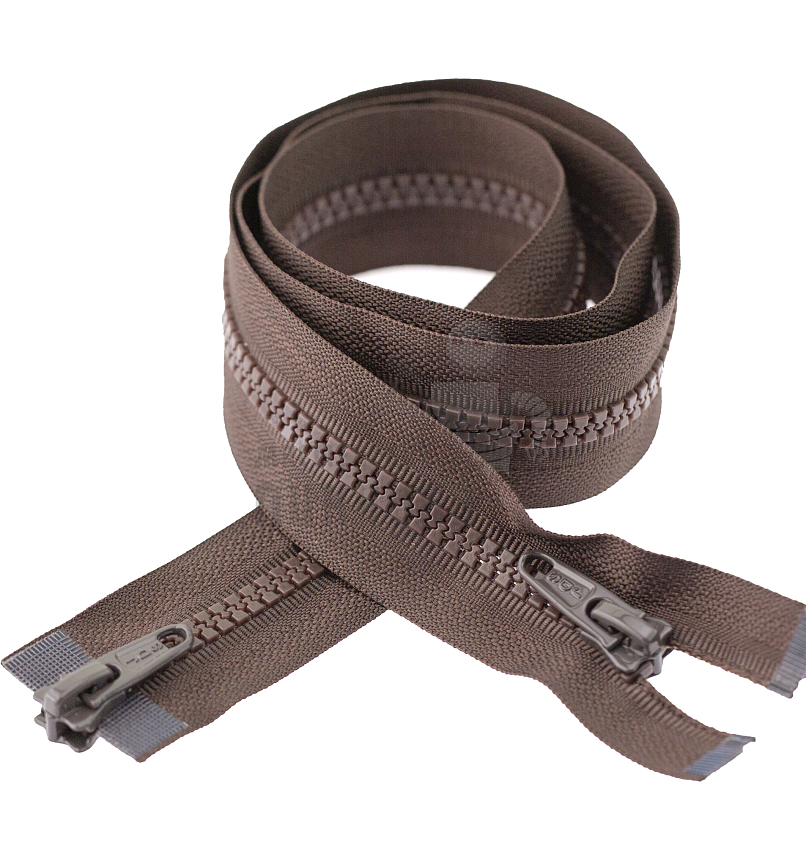 Молния Трактор "JUDSON", 80см, Тип-5, разъёмная двухзамковая, цв.т/коричневый