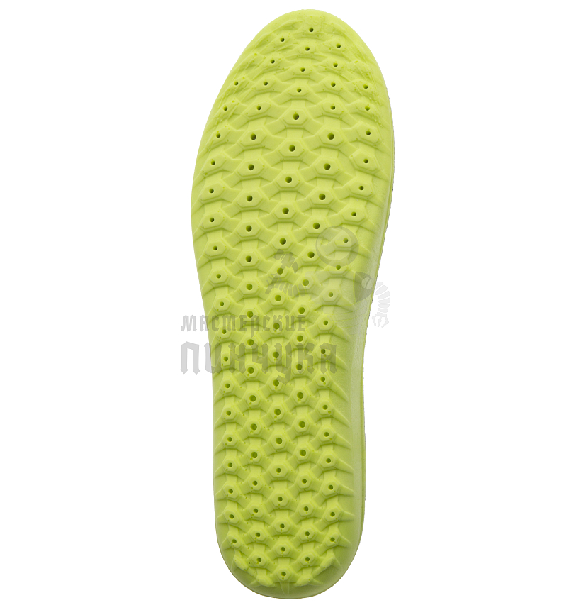 Стельки для обуви "Nateno", цв. серо-салатовые, р-р 35-40