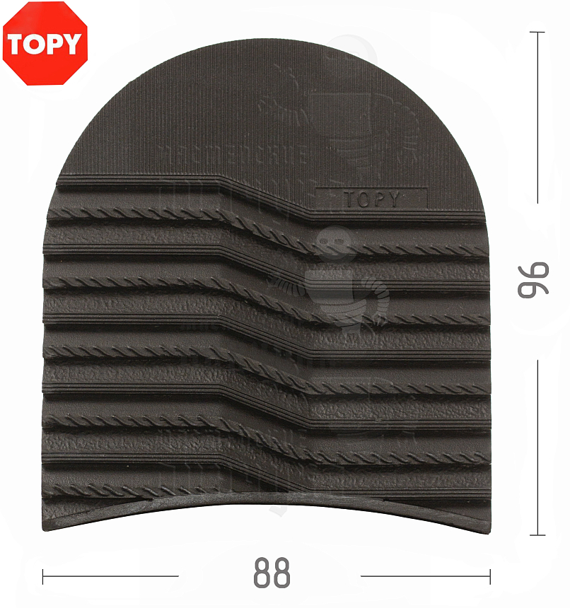 Набойки Topy  Serac, р-р 172, цв.коричневый (45)