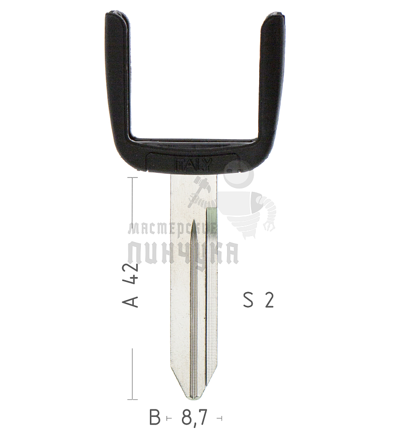 Лезвие Y160U рога п/чип Chrysler, Dodge, Jeep