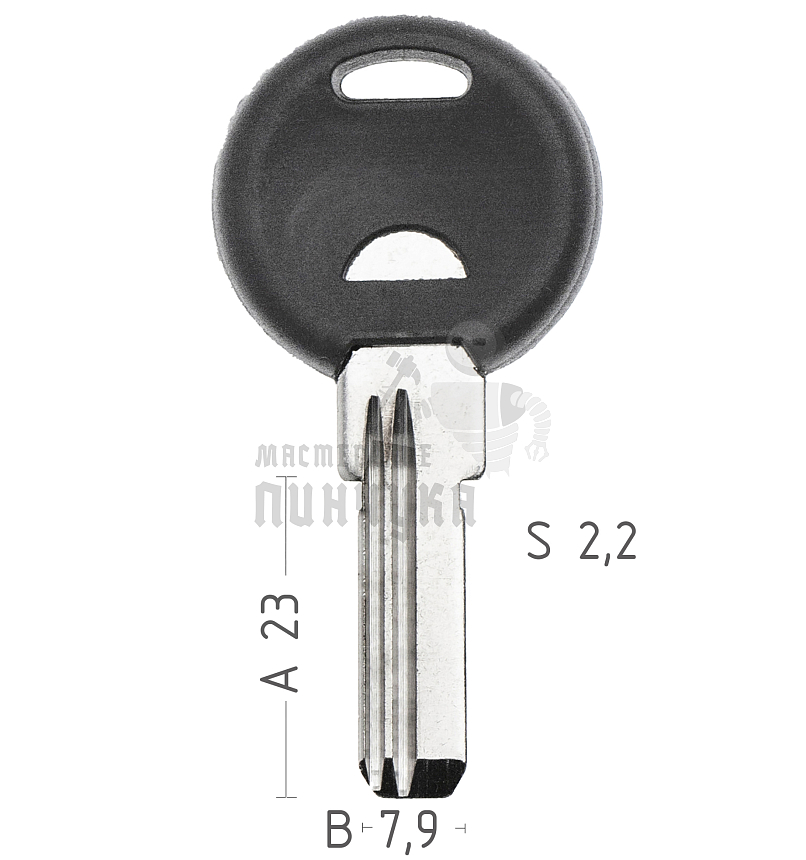 ПЛАСТ. 2ПАЗ. КОРОТК.ЛЕВ. (22,8 ММ Х 7,9ММ Х 2,3ММ) КНР