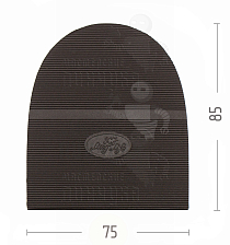 Набойка "Long Life" р. 45-1 т.6,0, коричневые - Чертеж