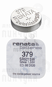 Батарейка часовая RENATA R379 SR521SW BL1 (1/10/100) - Чертеж