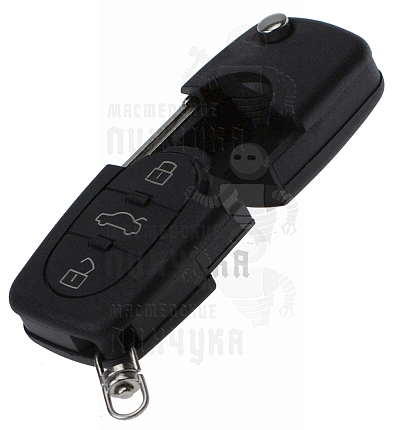 Корпус выкидного ключа HU-HAA.P1 HU66 HF55P65 3 кнопки овальные AUDI КНР