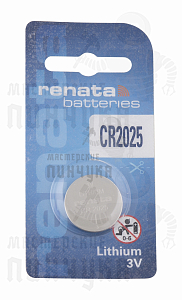 Батарейка часовая RENATA CR2025 BL1 (1/10/300) - Чертеж