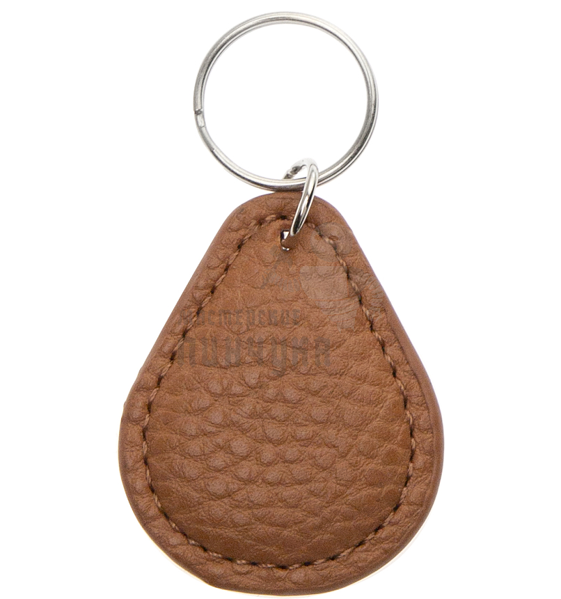 БРЕЛОК Прокси RFID КАПЛЯ коричневый (кожзам)																												