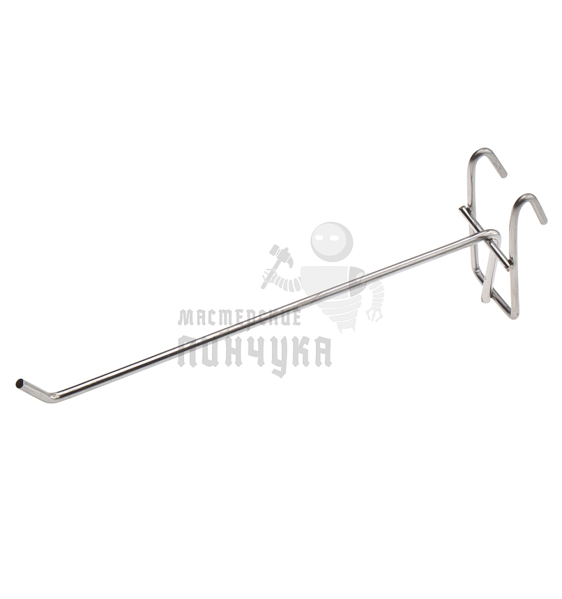 Крючок одинарный для стенда, d=4мм, 200мм