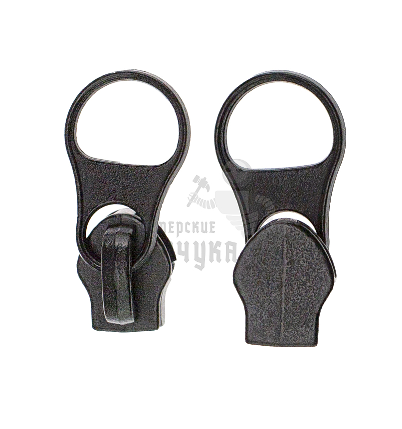 Бегунок для спиральной молнии, тип 8 галант цв. черный 322