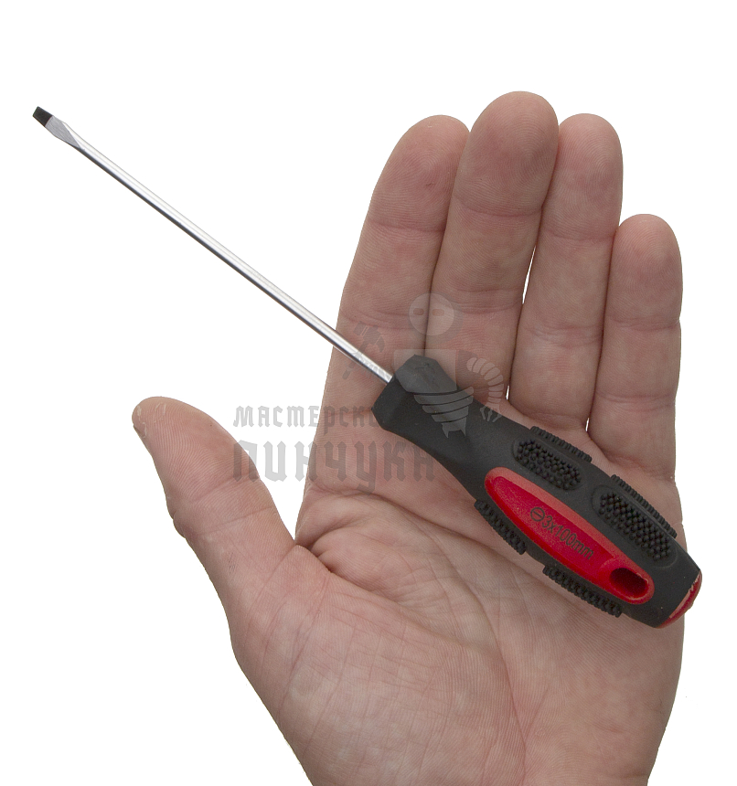 Отвертка прямая шлица 3.0х100мм CrV арт 0133 "Люкс"