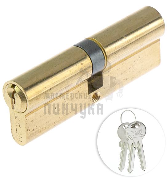 Цилиндровый механизм KALE KILIT 164GN-90(40+10+40)-BP-3KEY-STB 164GN000034