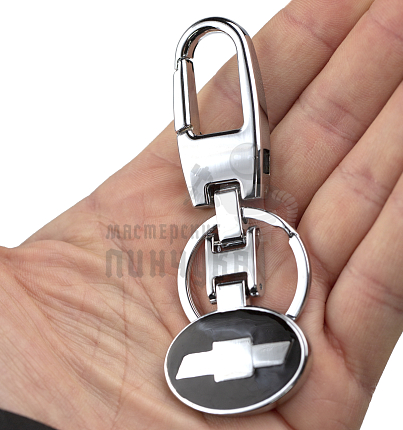 Авто карабин с кольцом для ключей CHEVROLET