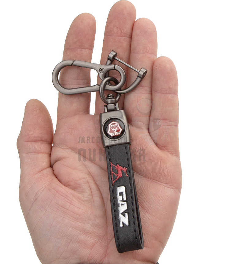 Авто карабин кожаный GAZ