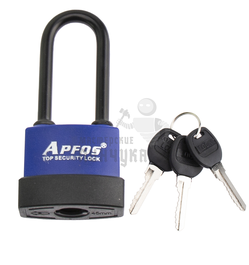 Навесной замок БУЛАТ 45мм (длинная дужка)