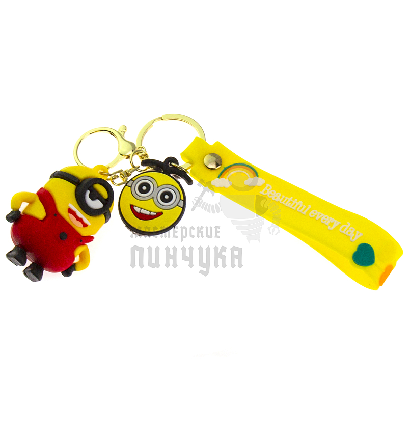 Брелок для ключей "Миньон" Стюарт цв.красный + карабин
