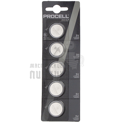 Батарейка Duracell Procell CR2032 BL5 Lithium 3V (5/200)