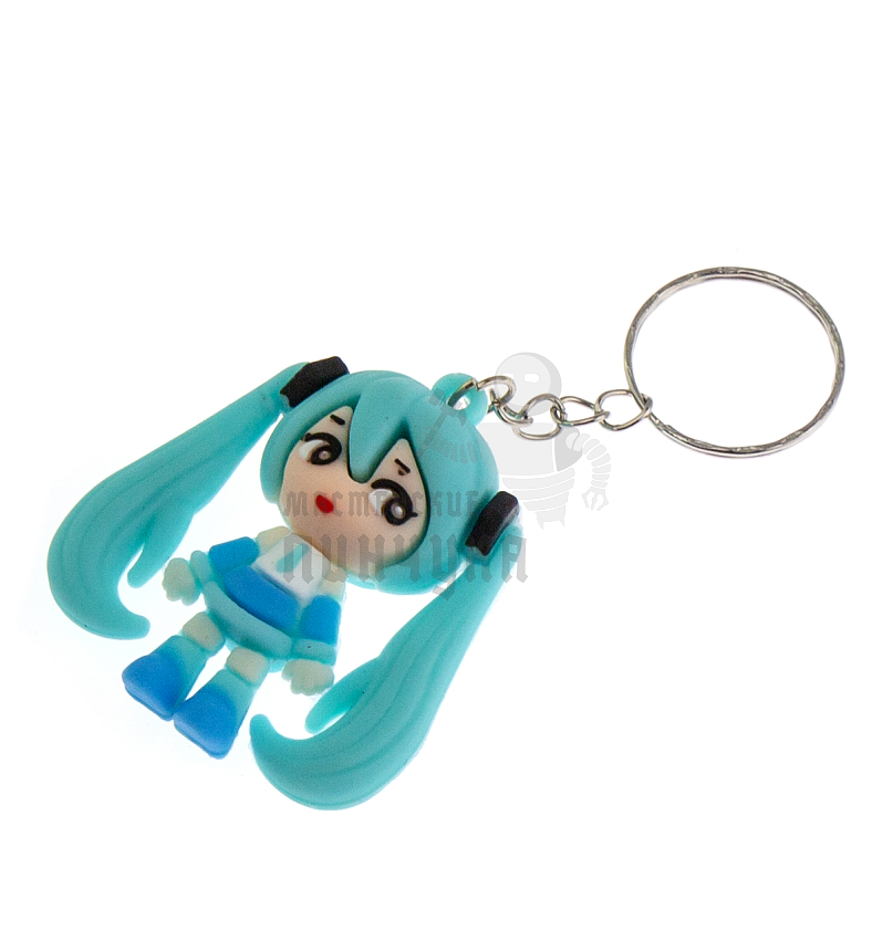 Брелок для ключей "Мику Хацунэ" цв. голубой