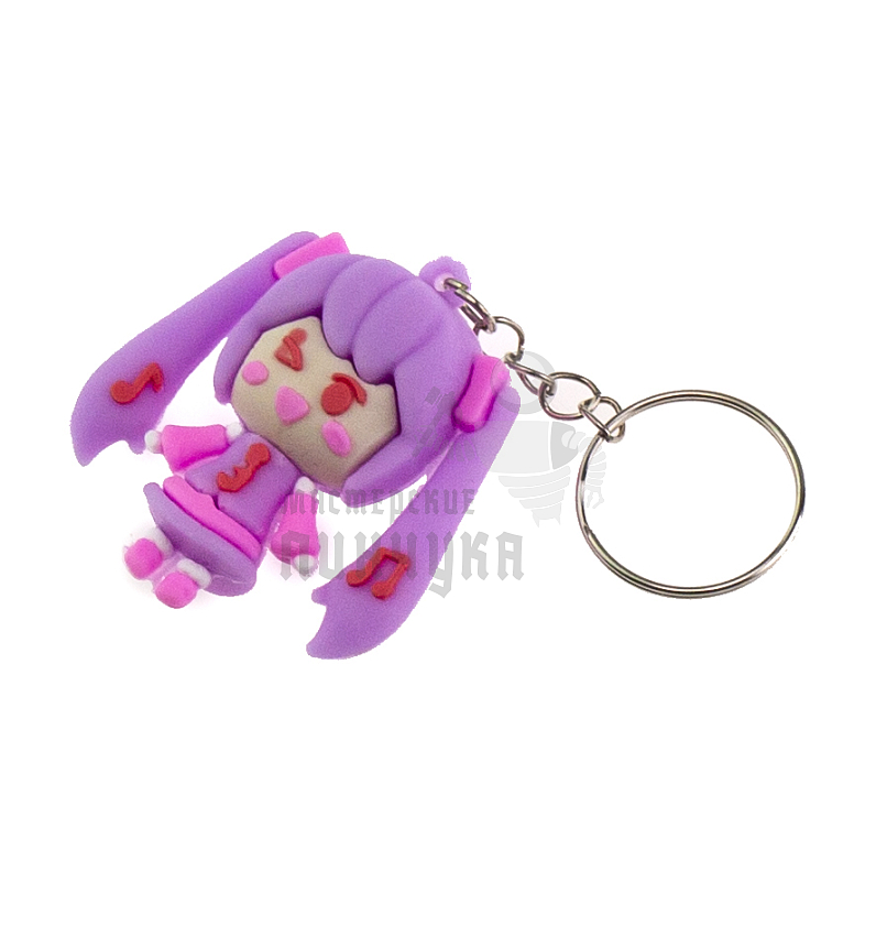 Брелок для ключей "Мику Хацунэ" цв. фиолетовый