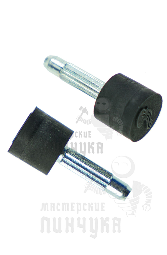 Набойки со штырём Октопус,круглые 8, чёрные