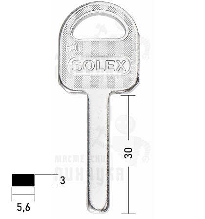 SOLEX квадрат(30×5.6×3) КНР