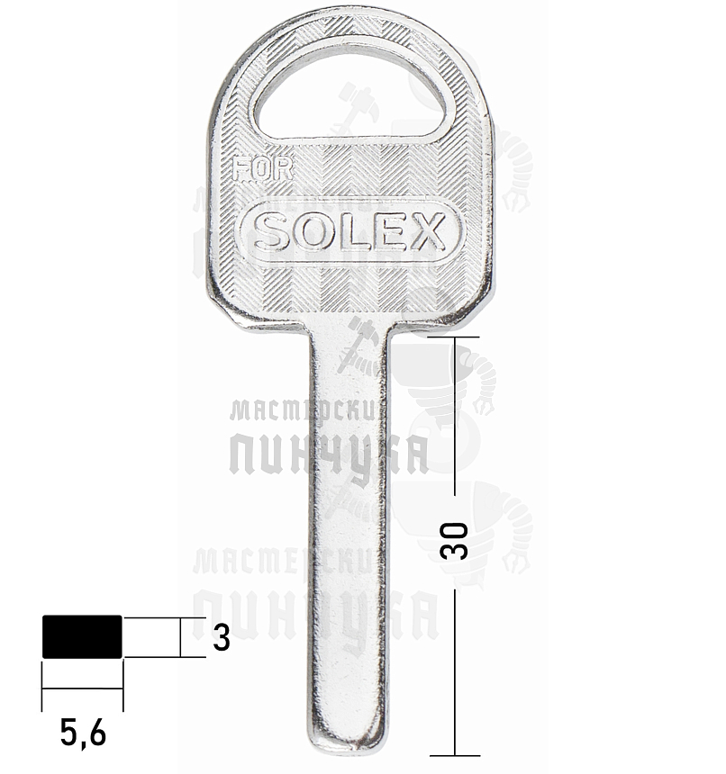 SOLEX квадрат(30×5.6×3) КНР