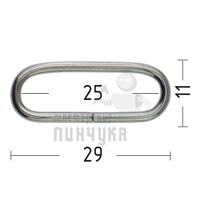 Рамка универсальная 25х7х2мм (толщ. 2мм), цв.т/хром