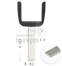 Лезвие PG83U рога п/чип Citroen, Peugeot, Fiat - Чертеж
