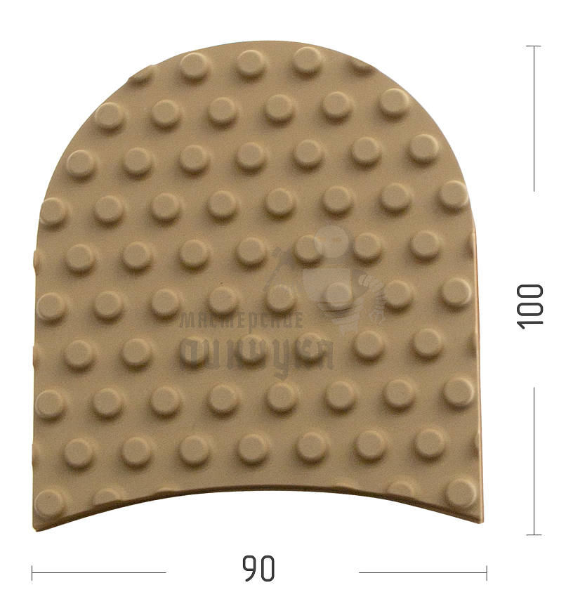 Набойка Piligrim "Спорт", разм. 100*90*7мм, цв. бежевый