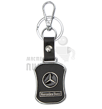 Авто карабин с кольцом для ключей MERCEDES-BENZ Экокожа (гладкая) - Чертеж