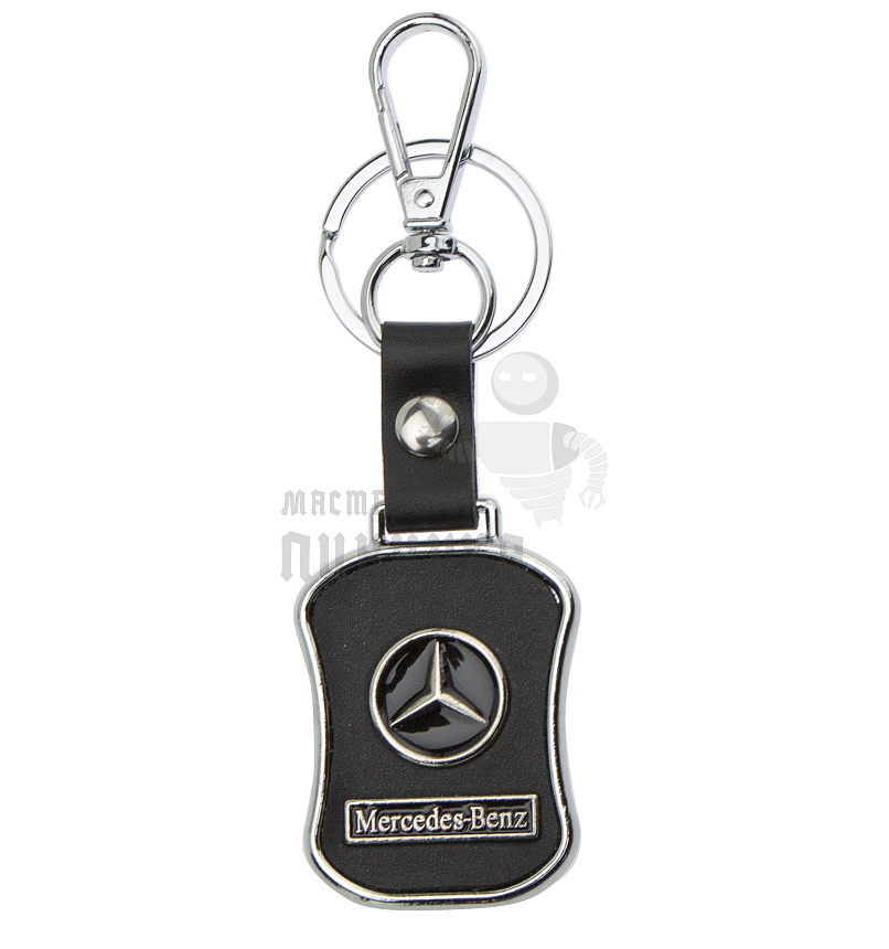 Авто карабин с кольцом для ключей MERCEDES-BENZ Экокожа