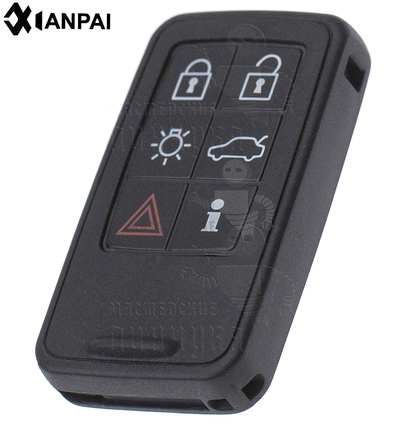Корпус ключа FO-24 HU101 HF65 5 кнопок+паника КНР   VOLVO