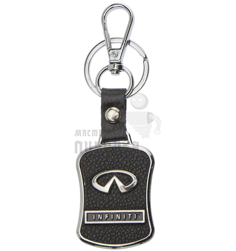 Авто карабин с кольцом для ключей INFINITI Экокожа