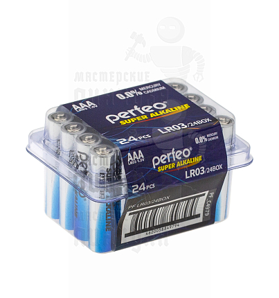 Батарейка Perfeo LR03 24BOX ALKALINE 1.5V (24/120/)