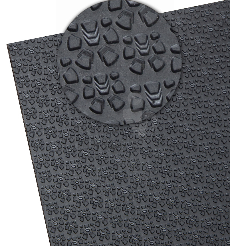 Проф. листовая Piligrim Bissell "Кросс" 380х570х1,8мм, тв. 85А цв. черный