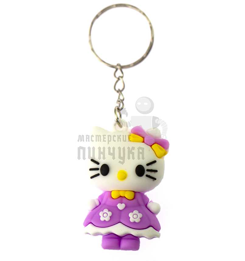 Брелок для ключей "Hello Kitty", сиреневый