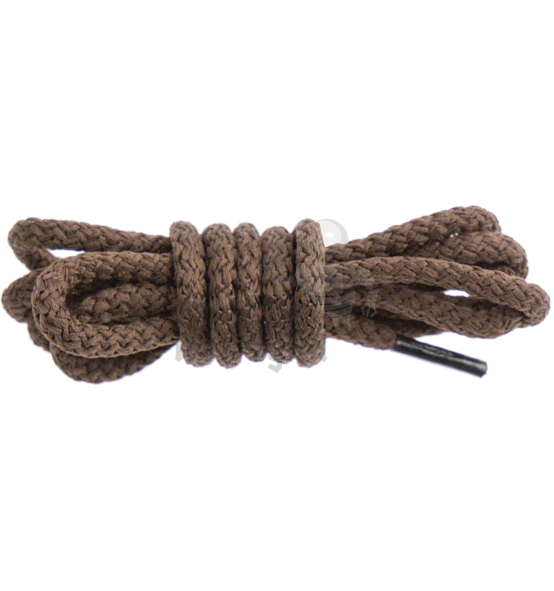 Шнурки круглые с наполнителем, 80см, цв.коричневый