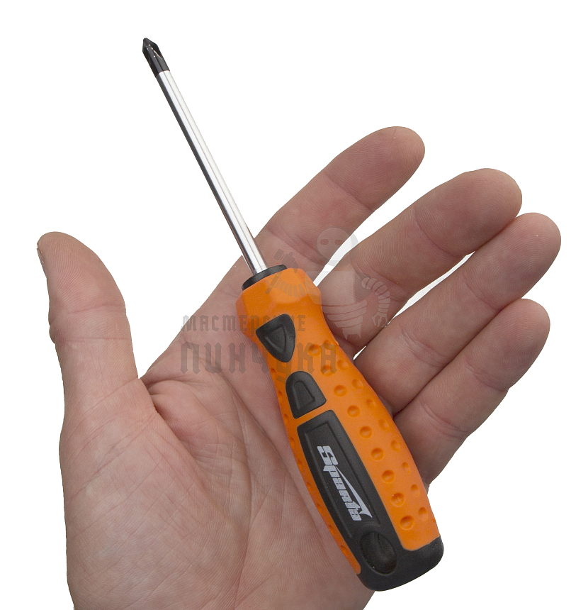 Отвертка "Point", PH1 х 75 мм, CrV, двухкомпонентная рукоятка Sparta