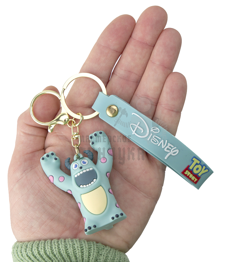 Брелок для ключей "Корпорация Монстров", Джеймс Пи Салливан + карабин