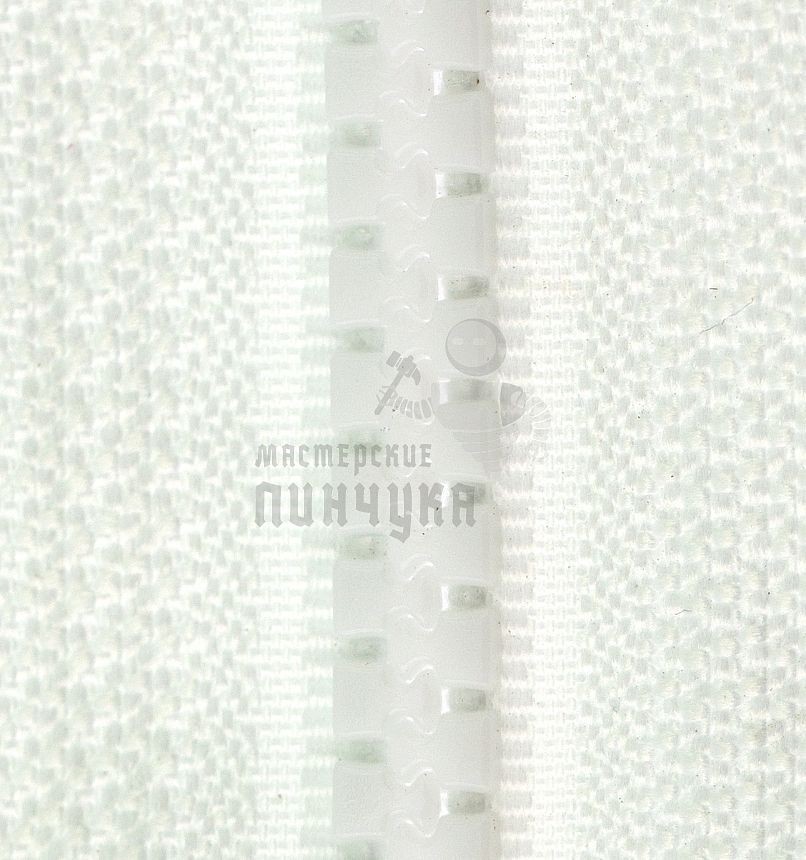 Молния Трактор "JUDSON", 80см, Тип-5, разъёмная двухзамковая, цв.белый
