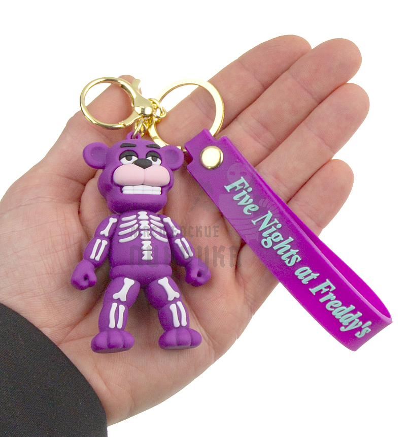 Брелок для ключей "FNAF" цв.фиолетовый + карабин