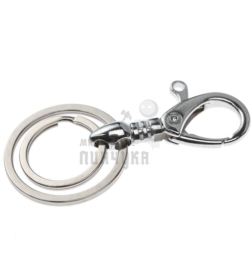 Карабин с двумя кольцами для ключей