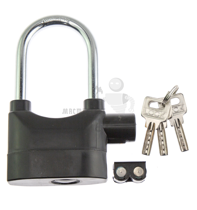 Навесной замок "ALARM LOCK" hardened 70мм (283G) (длинная дужка)