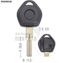 Авто с местом под чип BM5P HU58 HF48P8 КНР  BMW - Чертеж