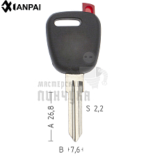 LA-2.P   LD1P   LAD3LP   LAD2P45 авто/пласт. с метом под чип TPX КНР - Чертеж